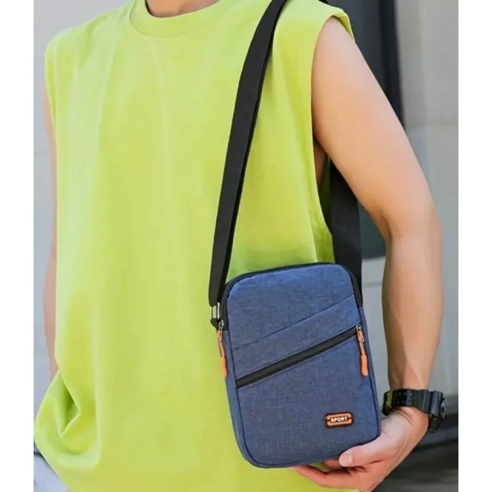 Navy Blue Crossbody Messenger Shoulder Bag 6.6